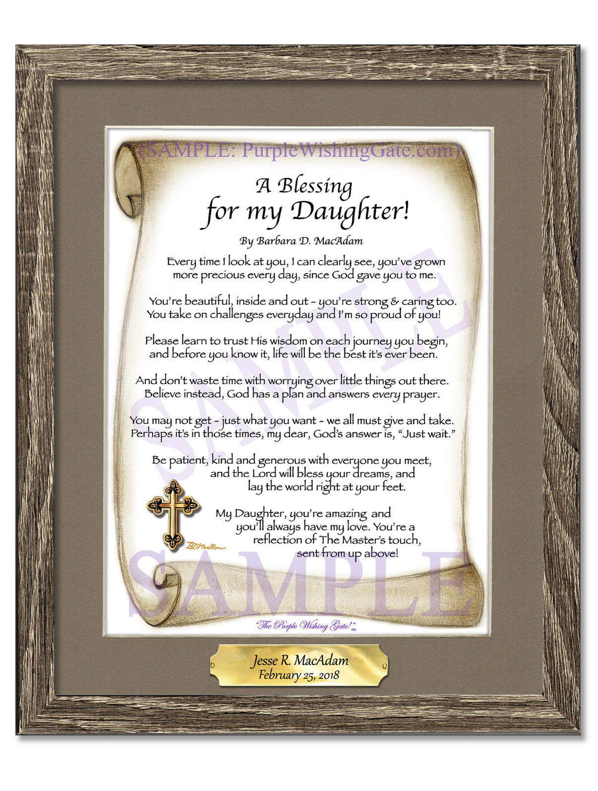 A Blessing for my Daughter! (child-adult) - Gifts for Daughter - PurpleWishingGate.com