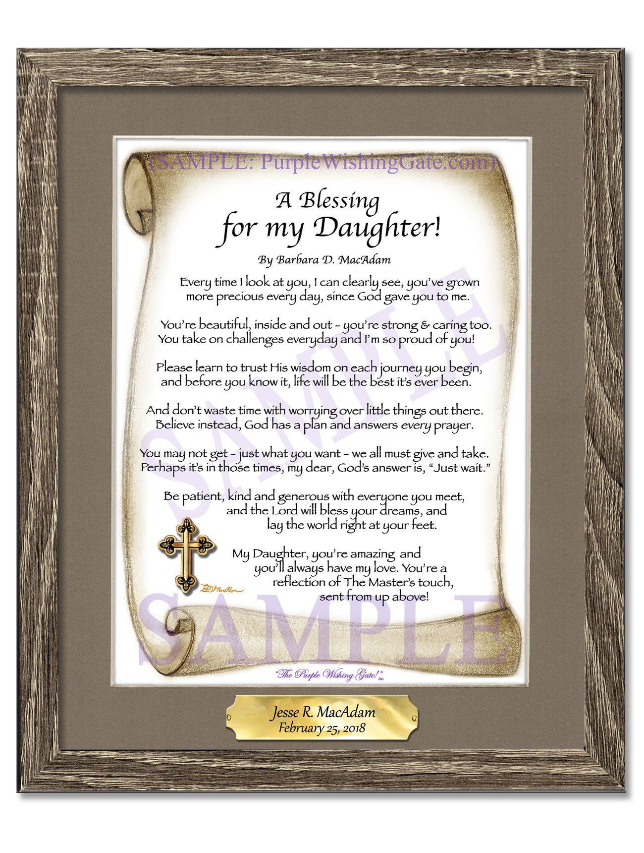 A Blessing for my Daughter! (child-adult) - Gifts for Daughter - PurpleWishingGate.com
