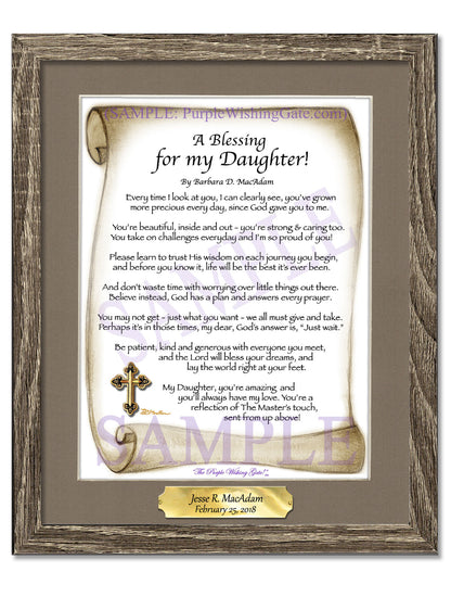 A Blessing for my Daughter! (child-adult) - Gifts for Daughter - PurpleWishingGate.com
