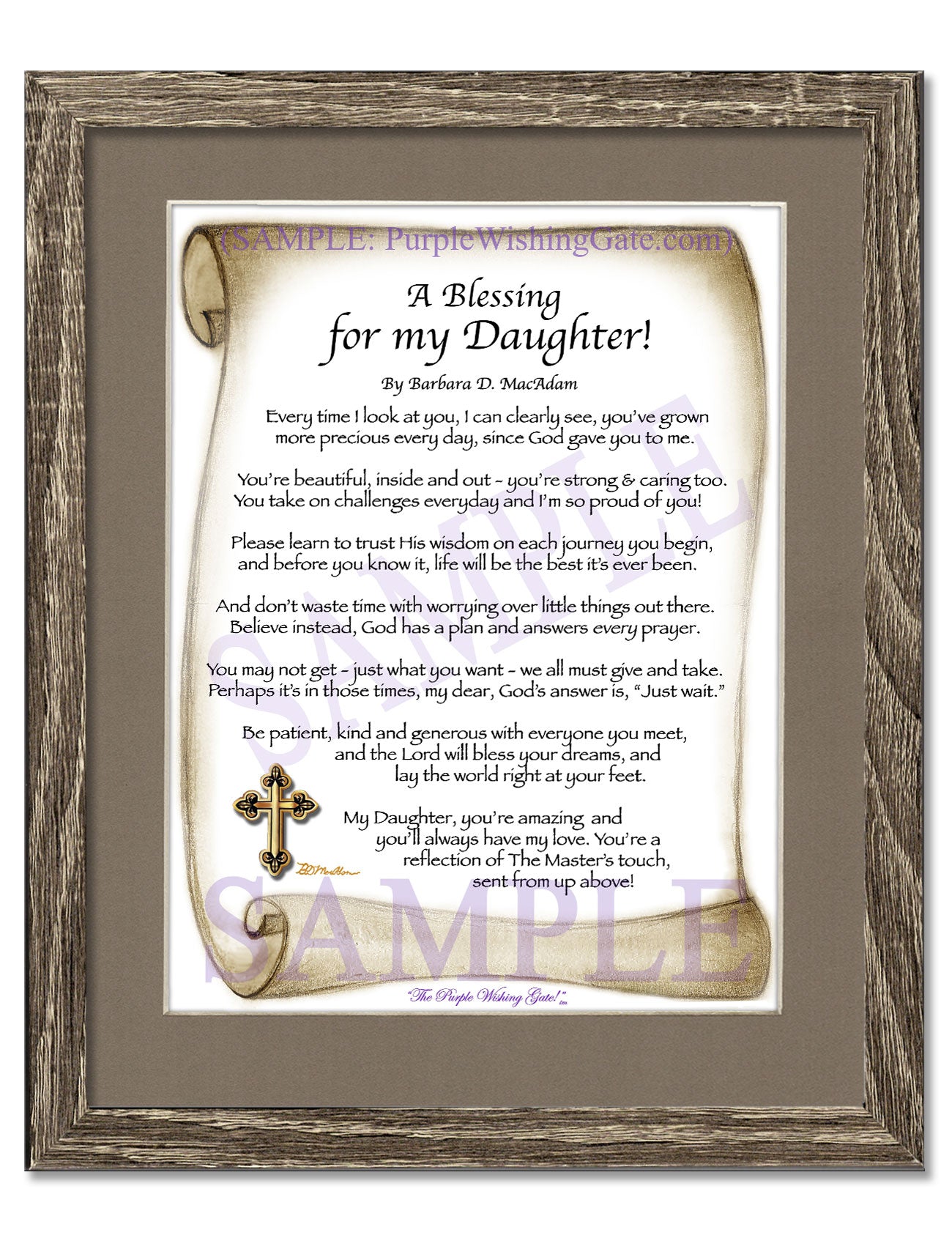 A Blessing for my Daughter! (child-adult) - Gifts for Daughter - PurpleWishingGate.com
