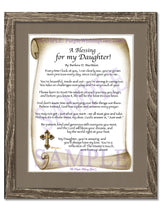 A Blessing for my Daughter! (child-adult) - Gifts for Daughter - PurpleWishingGate.com