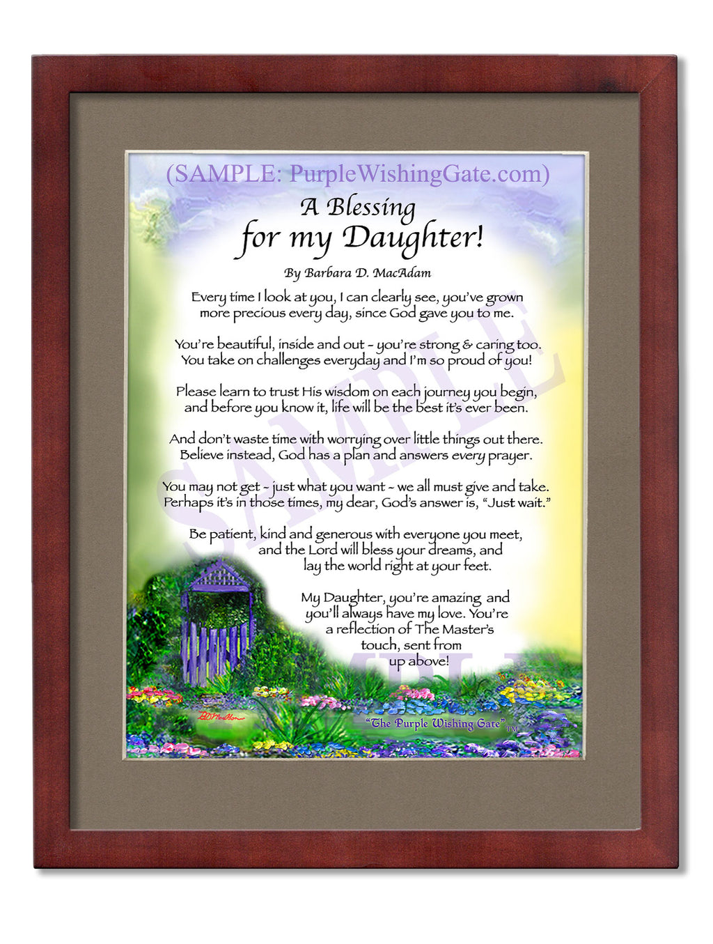 A Blessing for my Daughter! (child-adult) - Gifts for Daughter - PurpleWishingGate.com