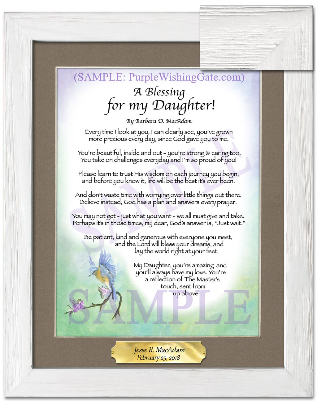 A Blessing for my Daughter! (child-adult) - Gifts for Daughter - PurpleWishingGate.com