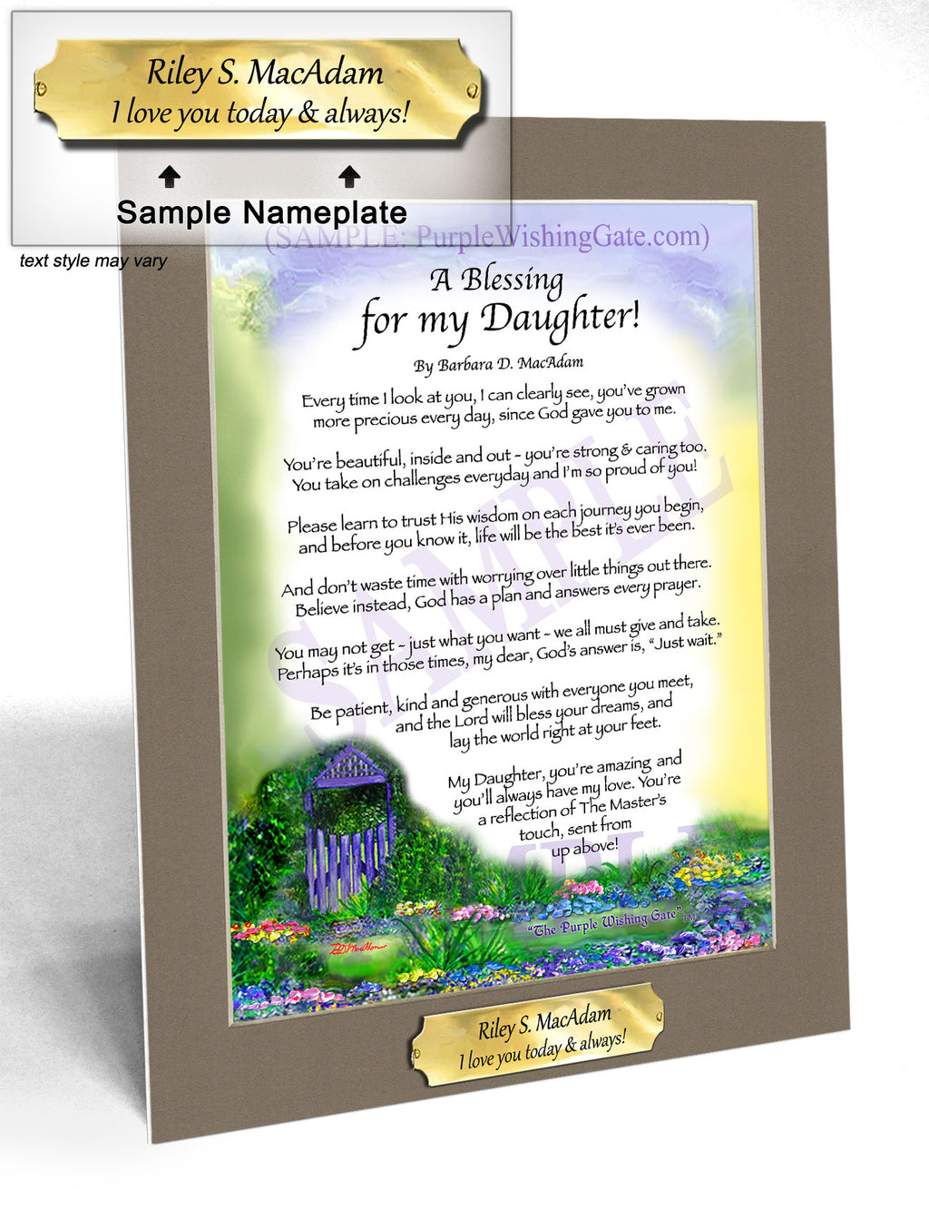 A Blessing for my Daughter! (child-adult) - Gifts for Daughter - PurpleWishingGate.com