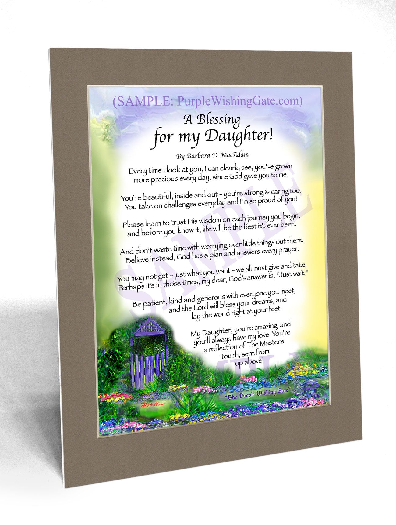 A Blessing for my Daughter! (child-adult) - Gifts for Daughter - PurpleWishingGate.com