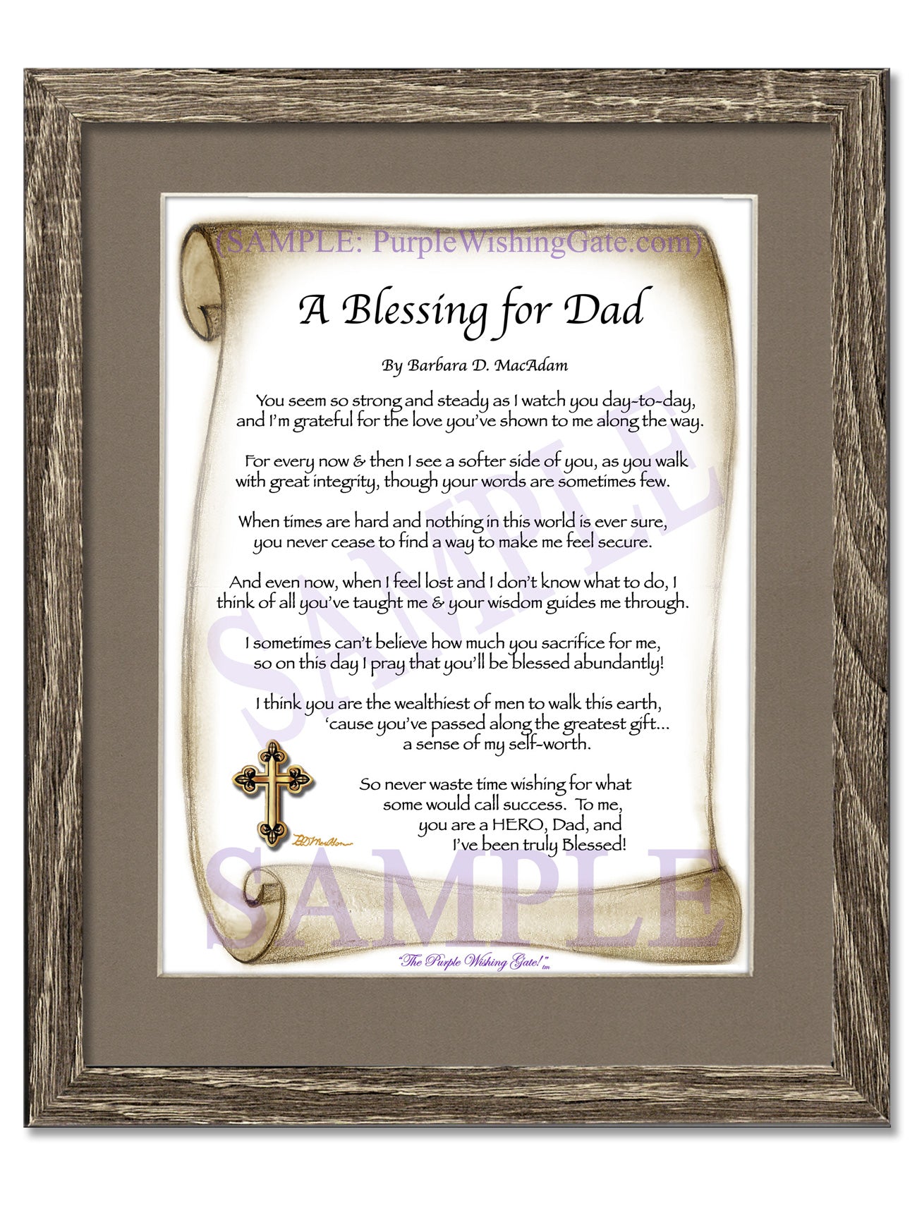 A Blessing for Dad - Gifts for Dad-Father - PurpleWishingGate.com