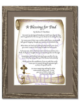 A Blessing for Dad - Gifts for Dad-Father - PurpleWishingGate.com