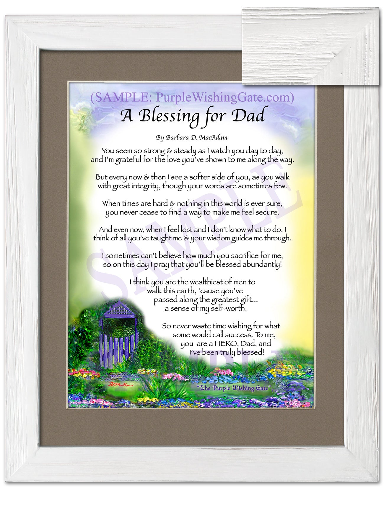 A Blessing for Dad - Gifts for Dad-Father - PurpleWishingGate.com