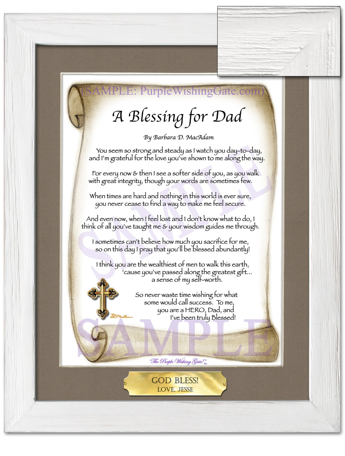 A Blessing for Dad - Gifts for Dad-Father - PurpleWishingGate.com