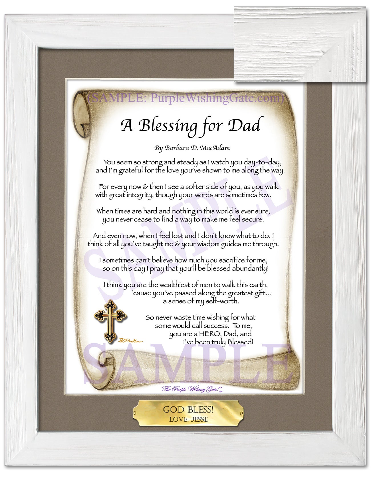 A Blessing for Dad - Gifts for Dad-Father - PurpleWishingGate.com