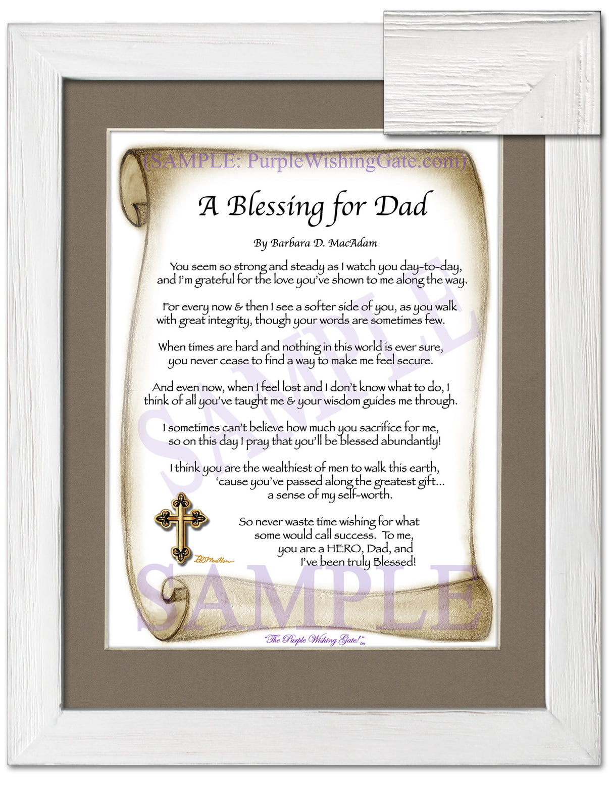 A Blessing for Dad - Gifts for Dad-Father - PurpleWishingGate.com