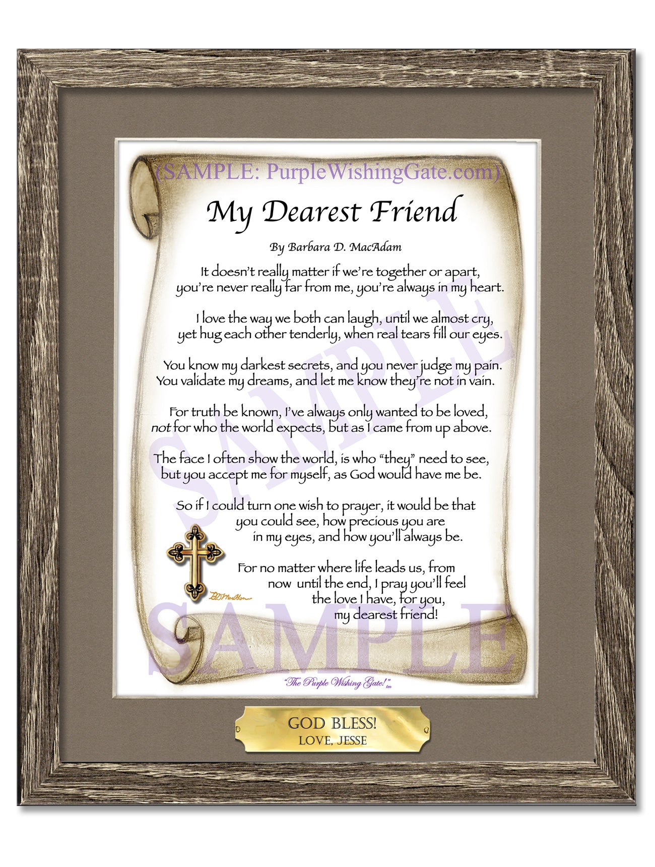 My Dearest Friend - Friendship Gift - PurpleWishingGate.com
