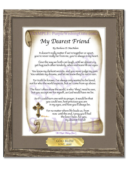 My Dearest Friend - Friendship Gift - PurpleWishingGate.com