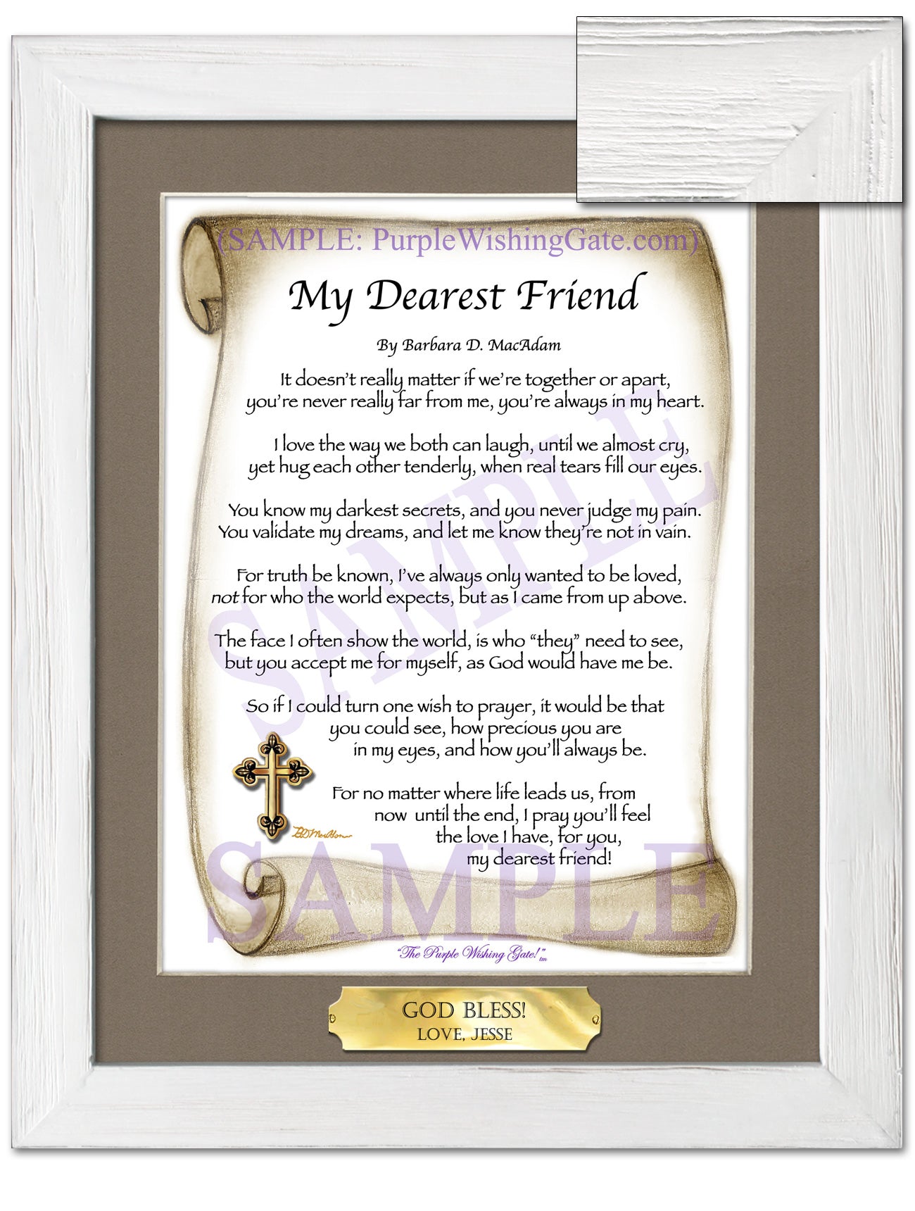 My Dearest Friend - Friendship Gift - PurpleWishingGate.com