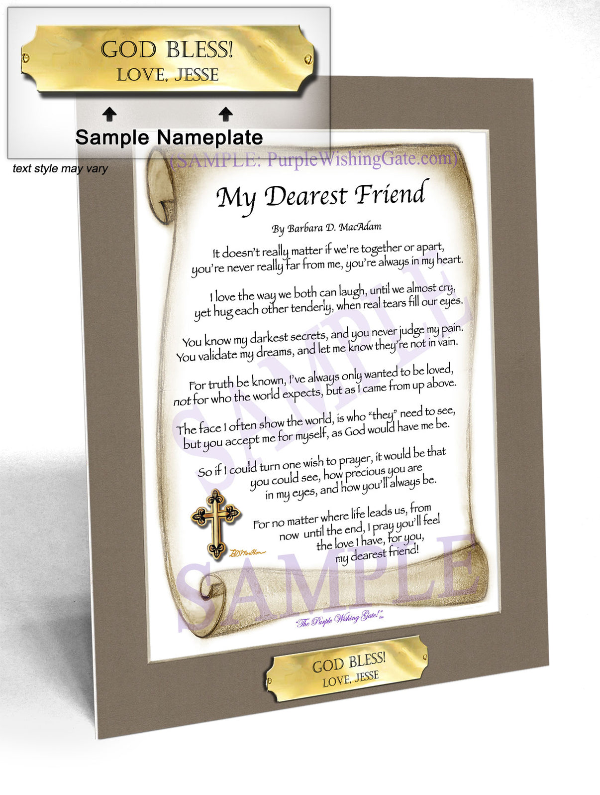 My Dearest Friend - Friendship Gift - PurpleWishingGate.com