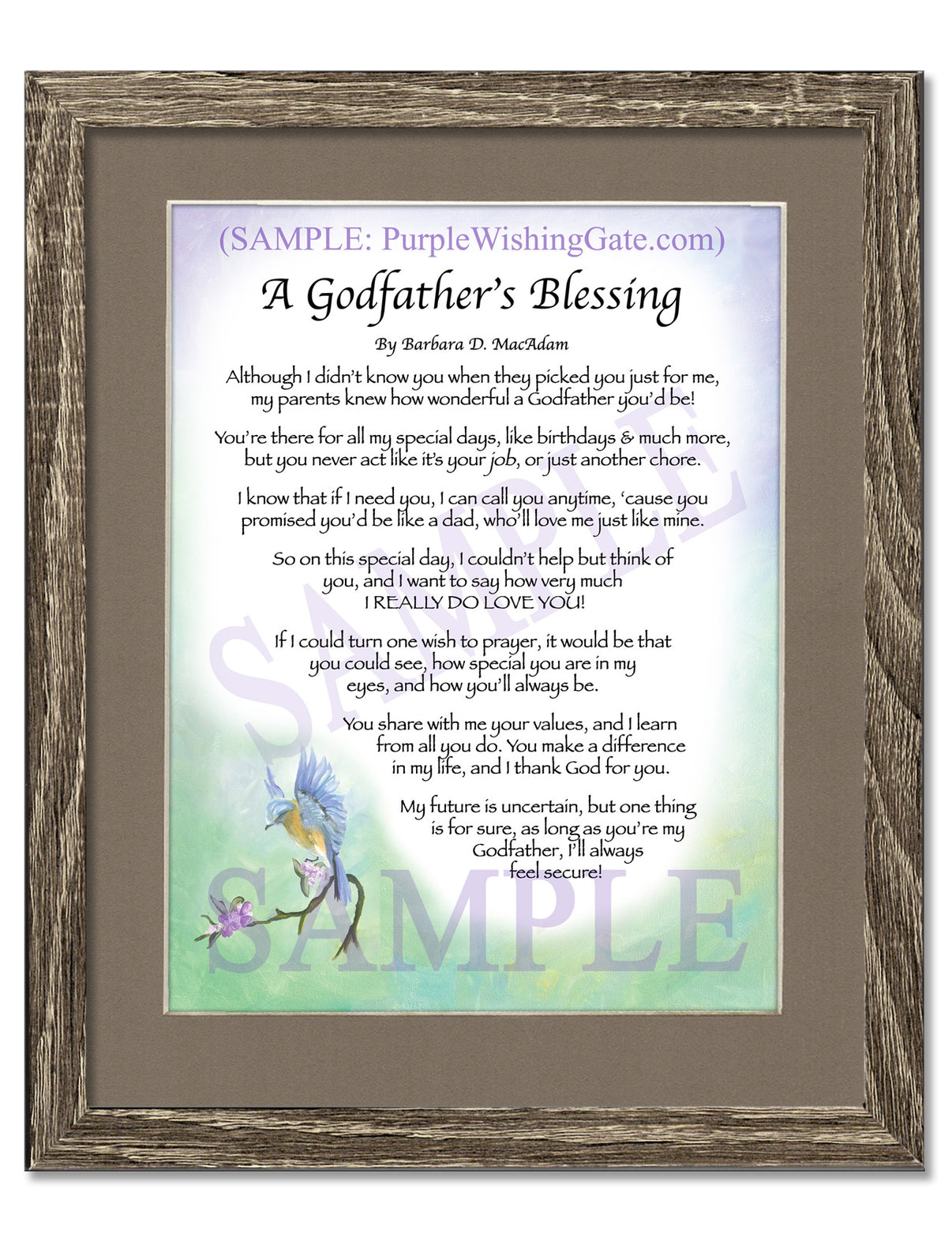 A Godfather's Blessing - Godfather's Gift - PurpleWishingGate.com