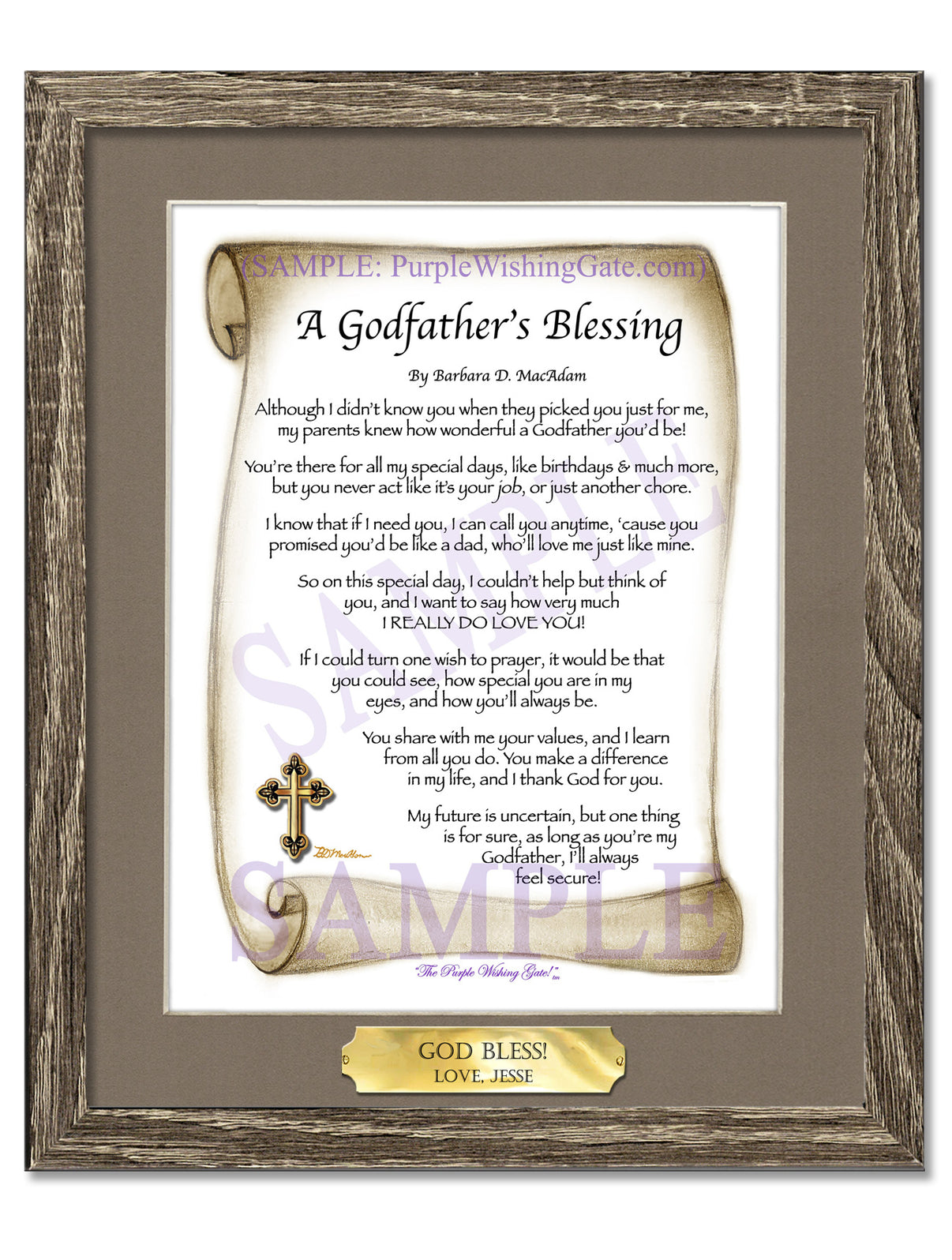 A Godfather's Blessing - Godfather's Gift - PurpleWishingGate.com