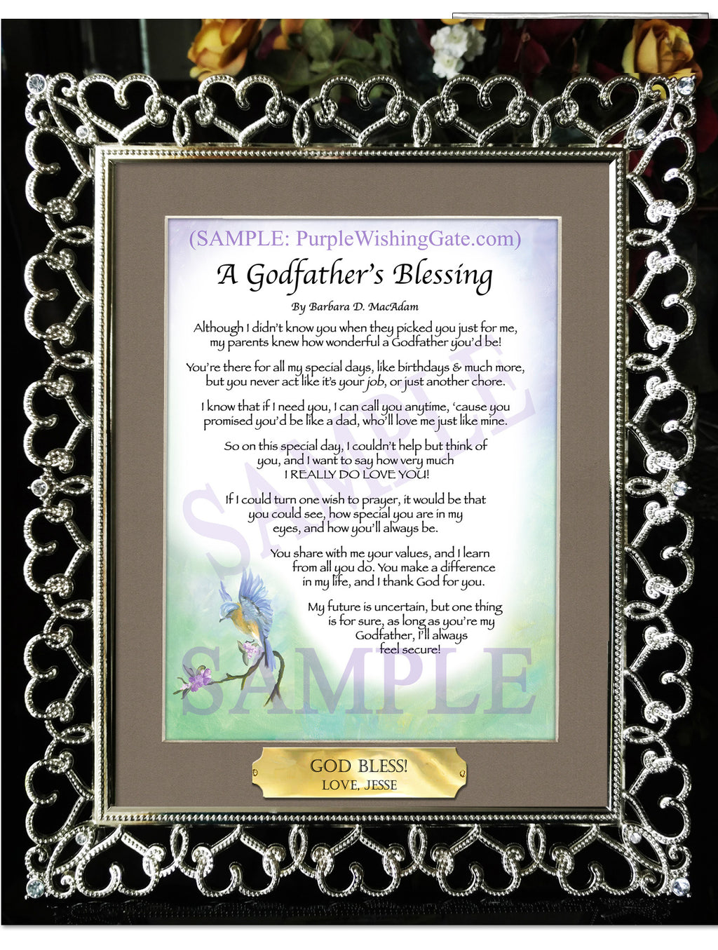 A Godfather's Blessing - Godfather's Gift - PurpleWishingGate.com