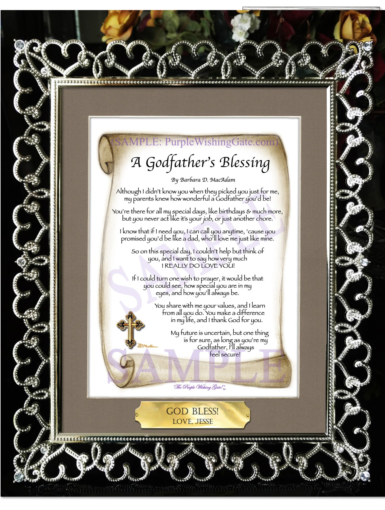 A Godfather's Blessing - Godfather's Gift - PurpleWishingGate.com