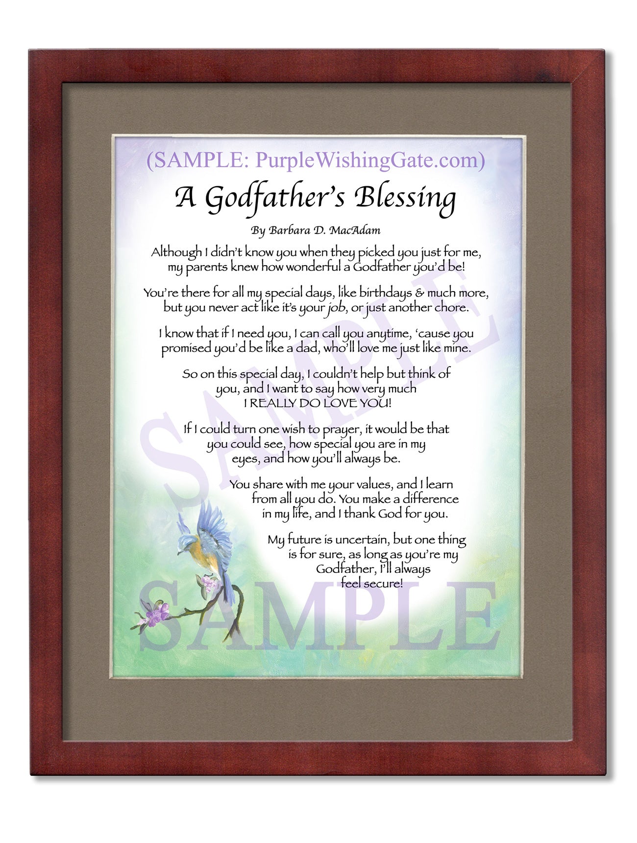 A Godfather's Blessing - Godfather's Gift - PurpleWishingGate.com