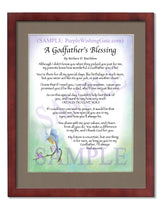 A Godfather's Blessing - Godfather's Gift - PurpleWishingGate.com