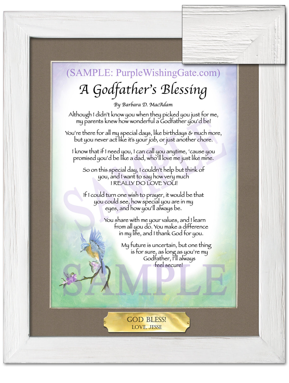 A Godfather's Blessing - Godfather's Gift - PurpleWishingGate.com
