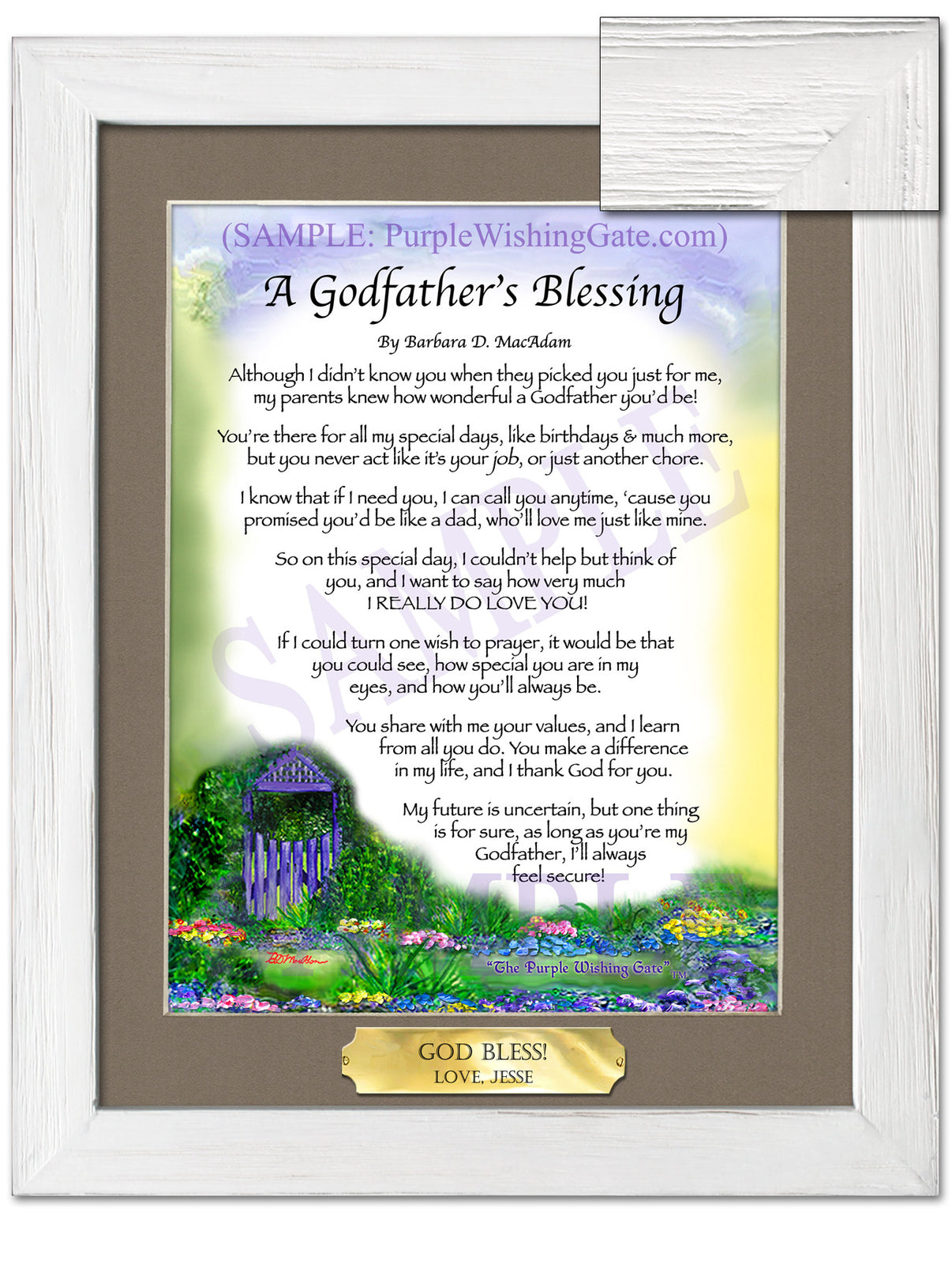 A Godfather's Blessing - Godfather's Gift - PurpleWishingGate.com