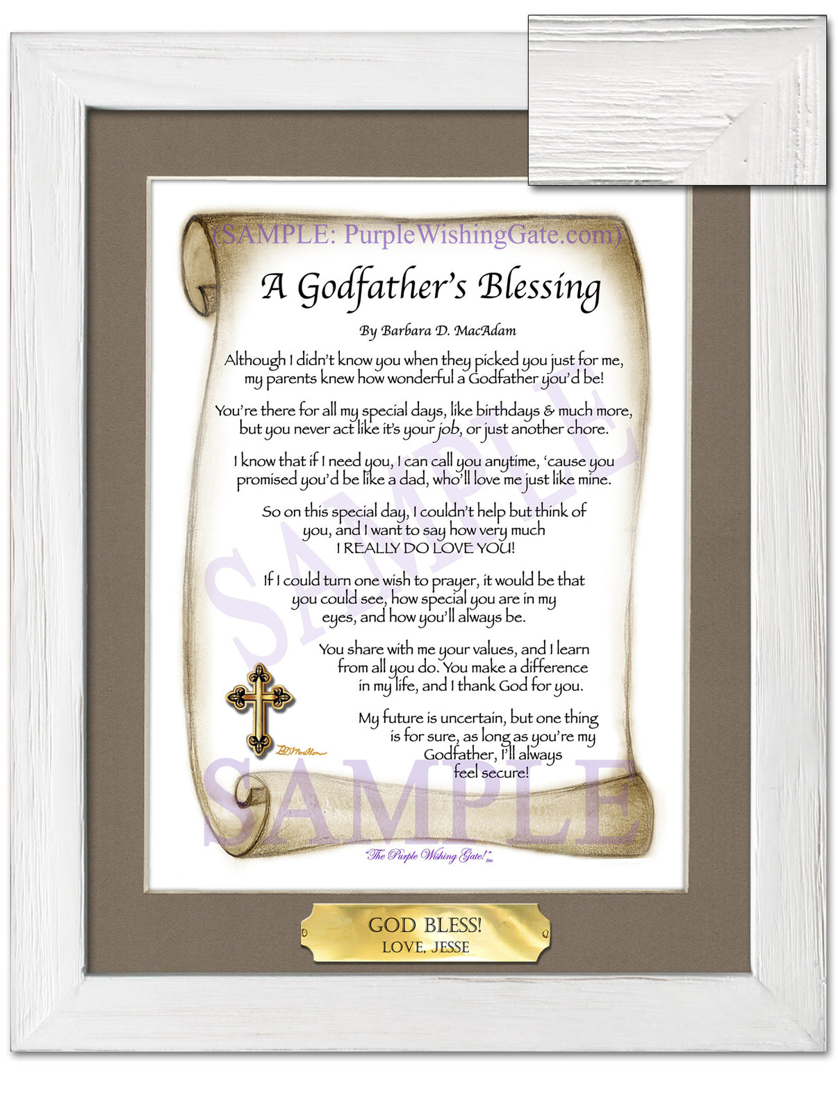 A Godfather's Blessing - Godfather's Gift - PurpleWishingGate.com