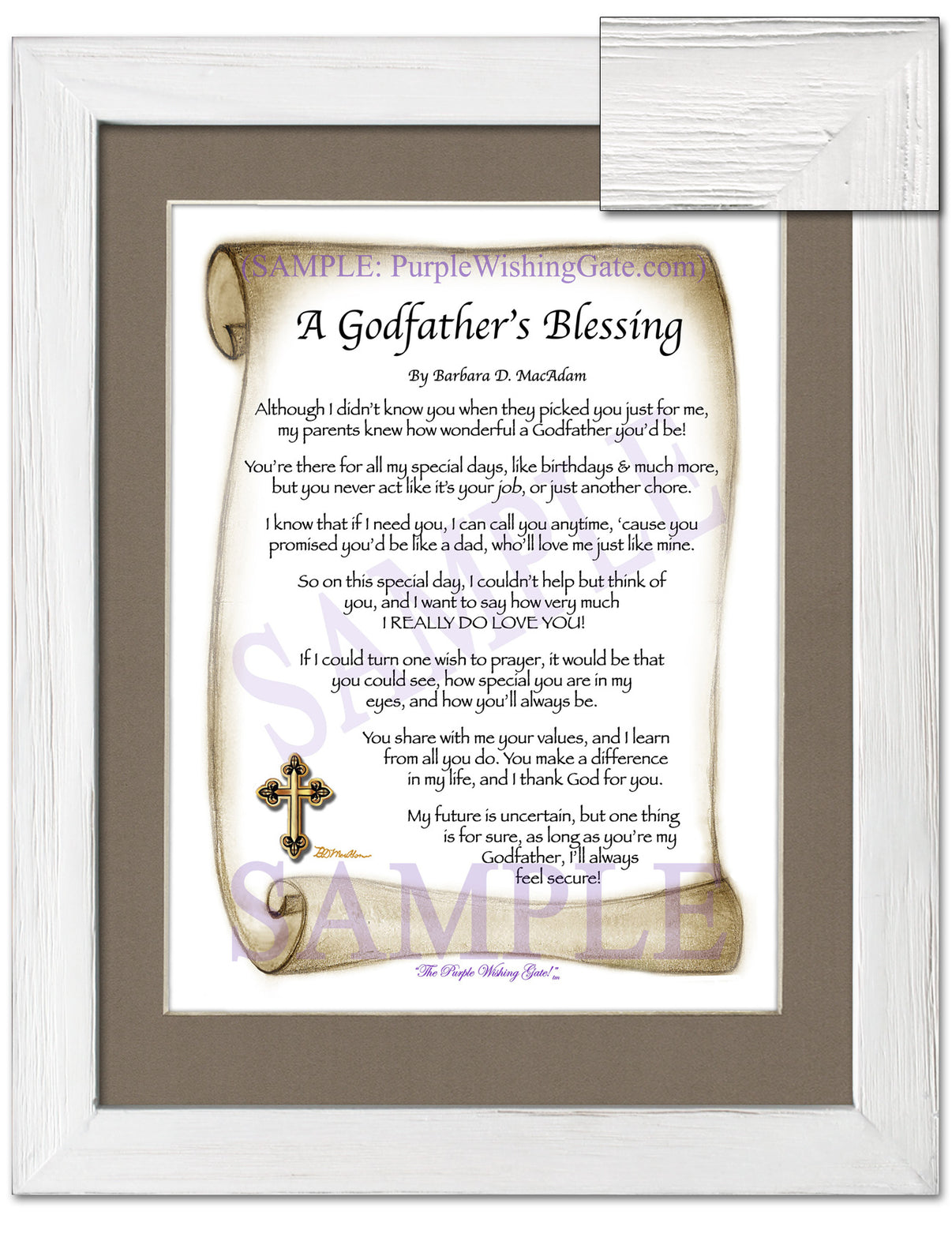 A Godfather's Blessing - Godfather's Gift - PurpleWishingGate.com