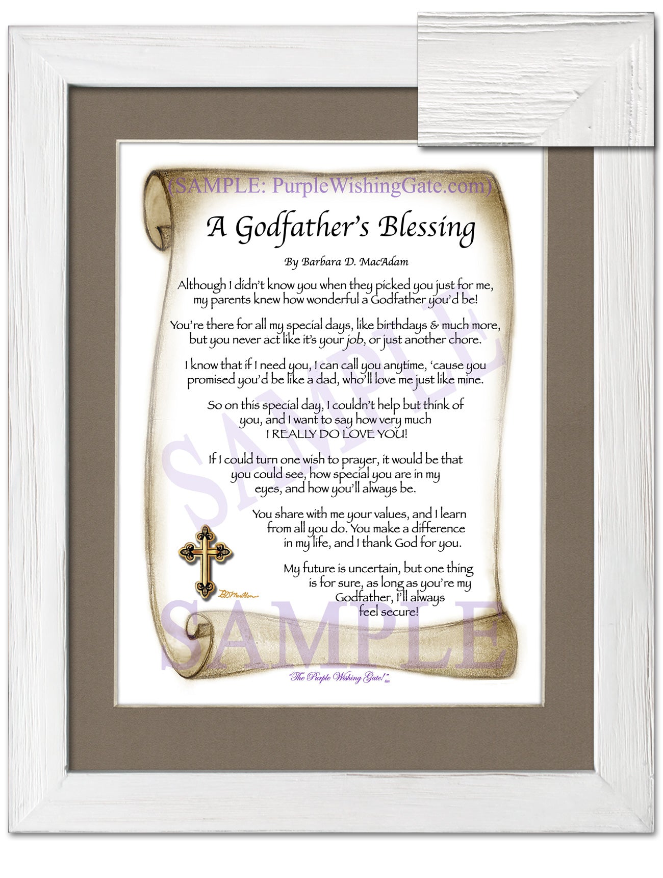 A Godfather's Blessing - Godfather's Gift - PurpleWishingGate.com