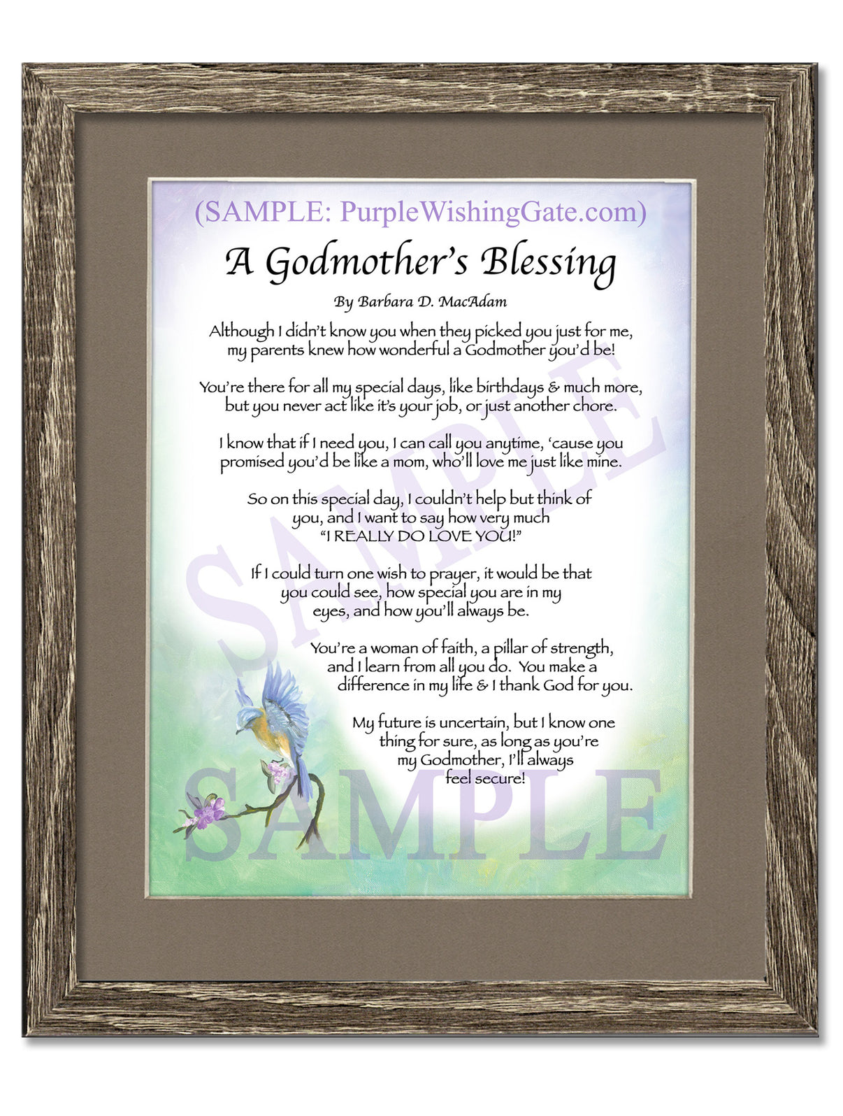 A Godmother's Blessing - Gifts for Godmother - PurpleWishingGate.com