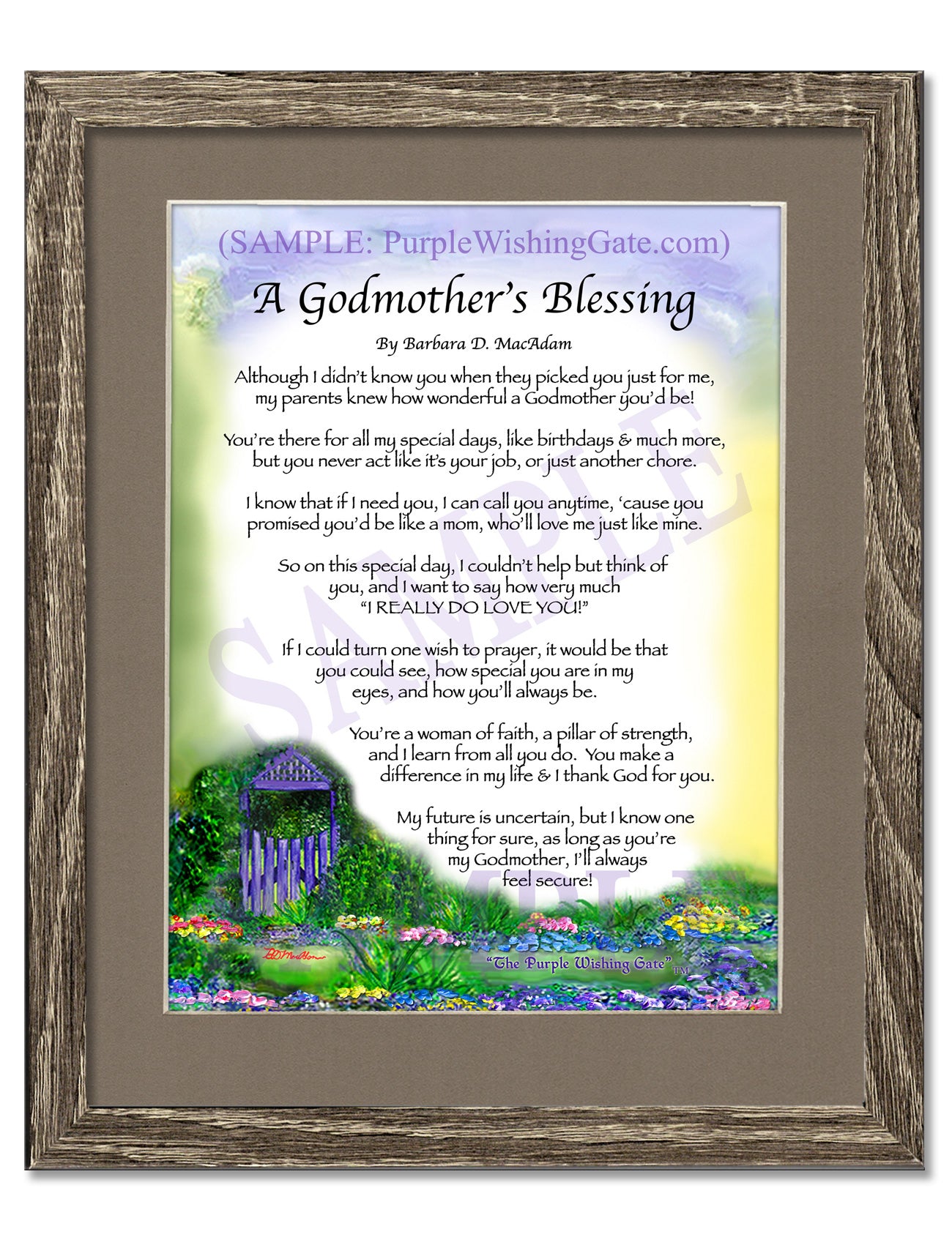 A Godmother's Blessing - Gifts for Godmother - PurpleWishingGate.com