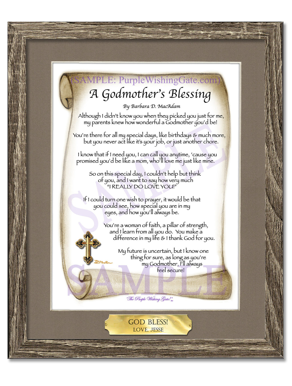 A Godmother's Blessing - Gifts for Godmother - PurpleWishingGate.com
