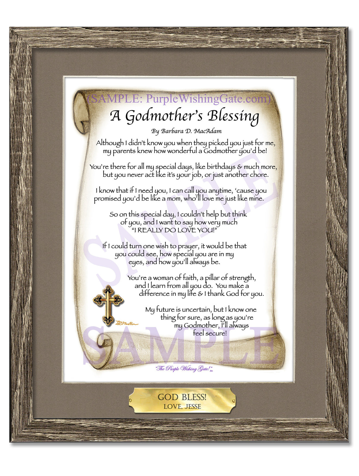 A Godmother's Blessing - Gifts for Godmother - PurpleWishingGate.com