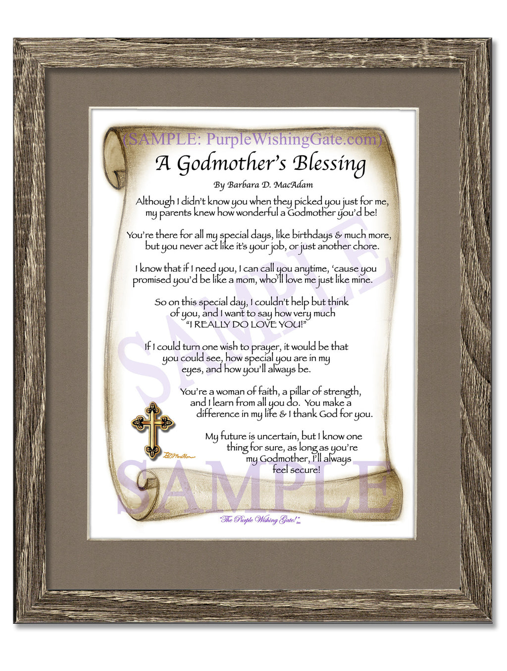 A Godmother's Blessing - Gifts for Godmother - PurpleWishingGate.com