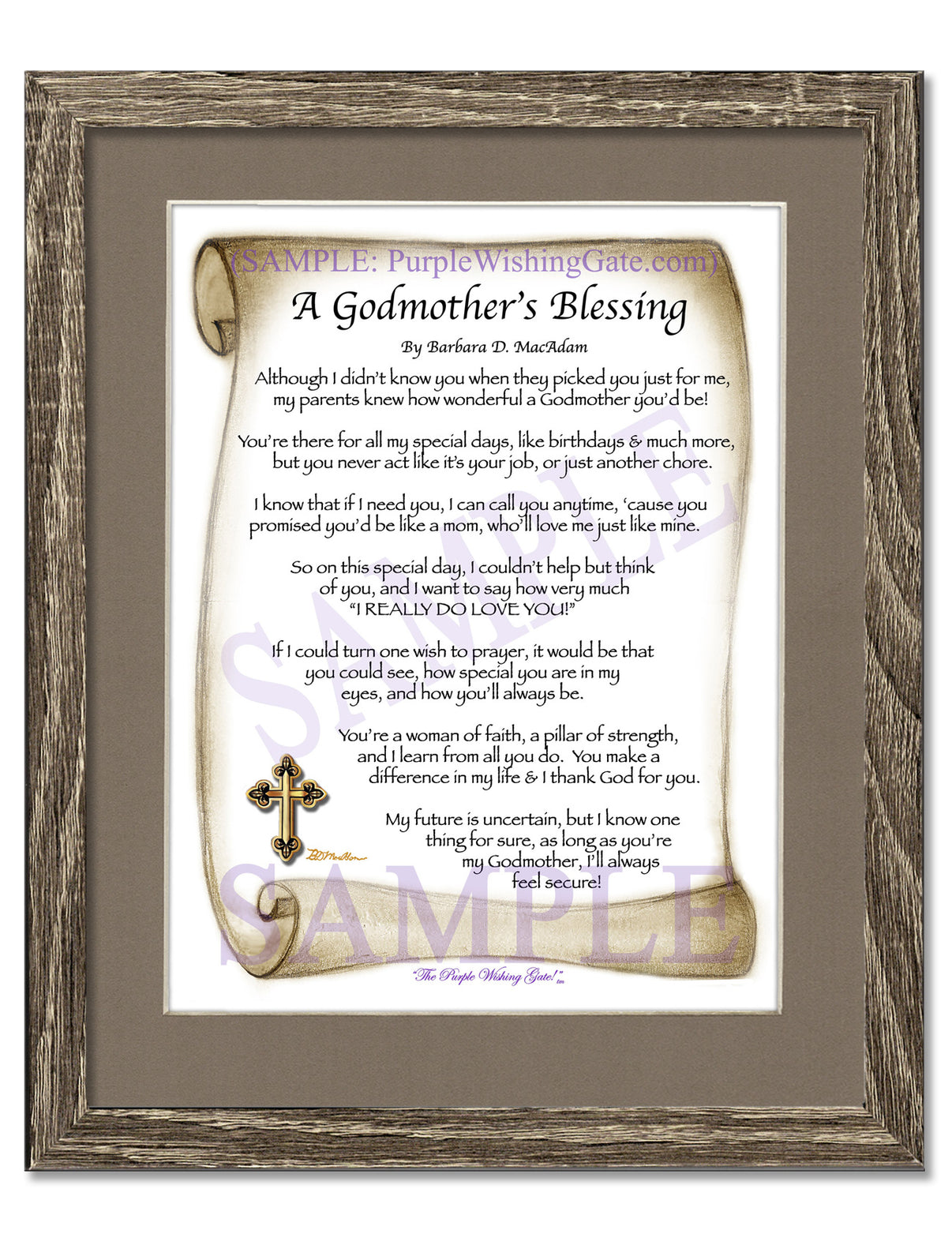 A Godmother's Blessing - Gifts for Godmother - PurpleWishingGate.com