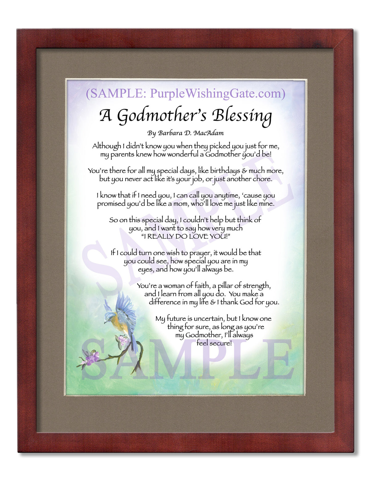A Godmother's Blessing - Gifts for Godmother - PurpleWishingGate.com