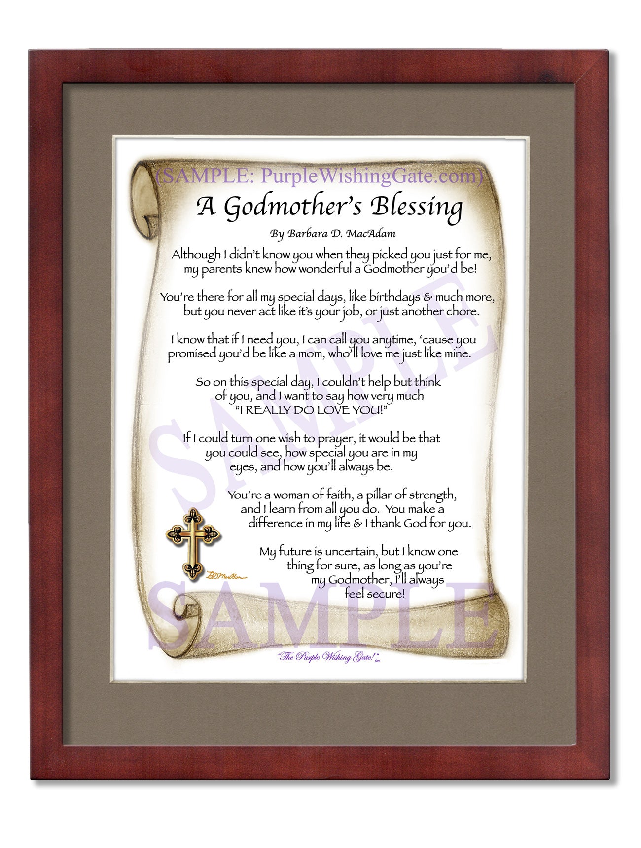 A Godmother's Blessing - Gifts for Godmother - PurpleWishingGate.com