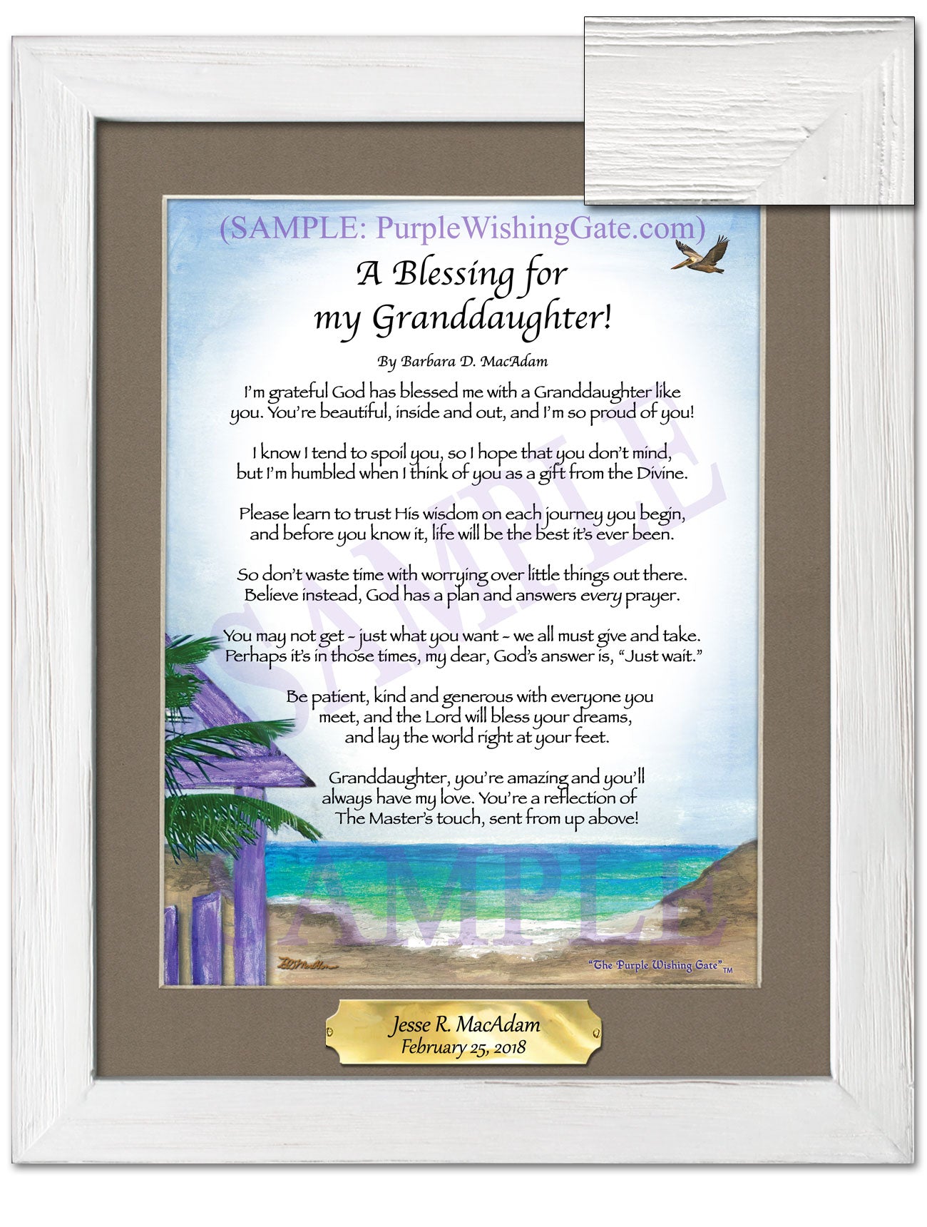 A Blessing for My Granddaughter! (child-adult) - Gifts for Granddaughter - PurpleWishingGate.com