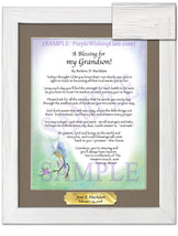 A Blessing for My Grandson! (child-adult) - Gifts for Grandson - PurpleWishingGate.com