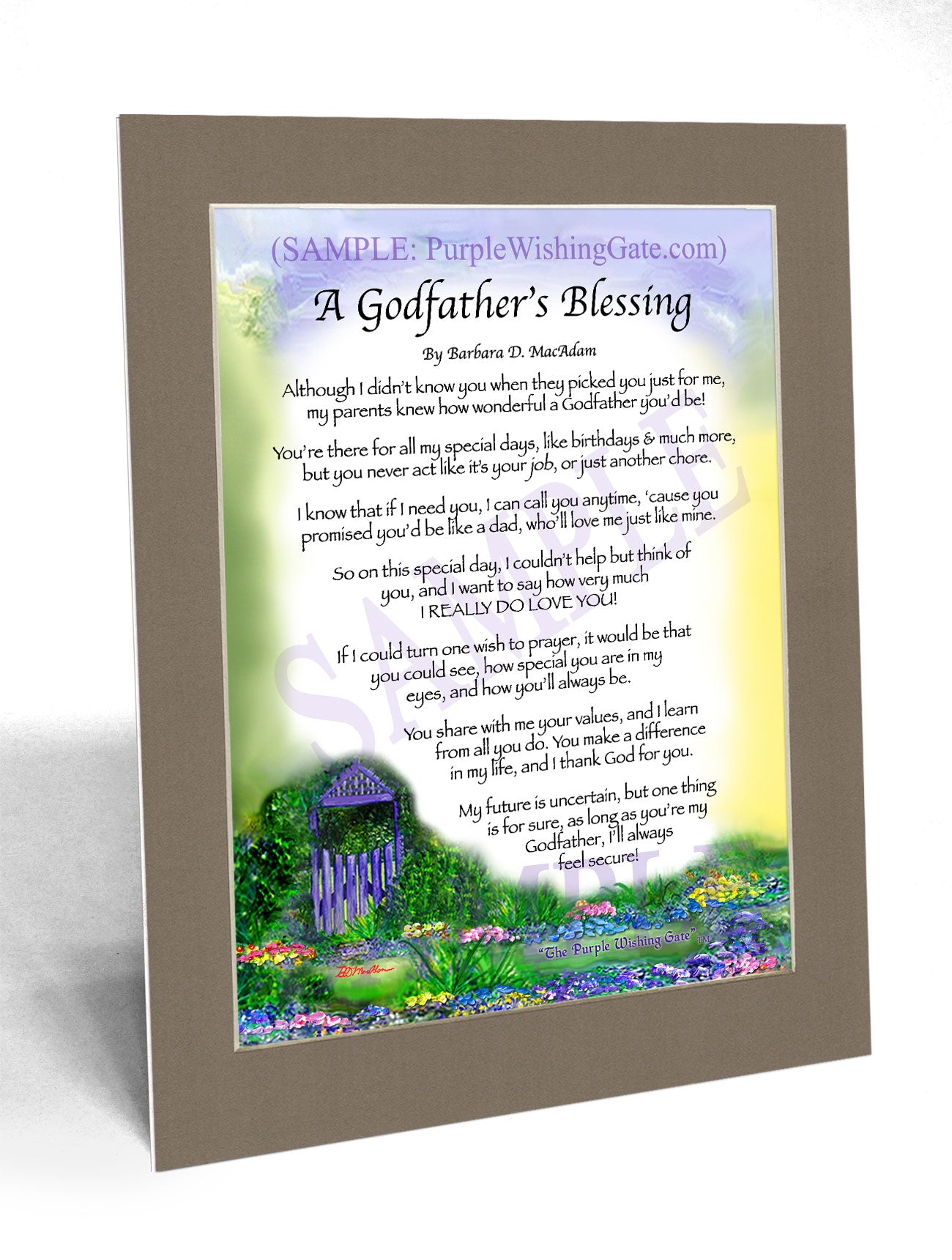 A Godfather's Blessing - Godfather's Gift - PurpleWishingGate.com