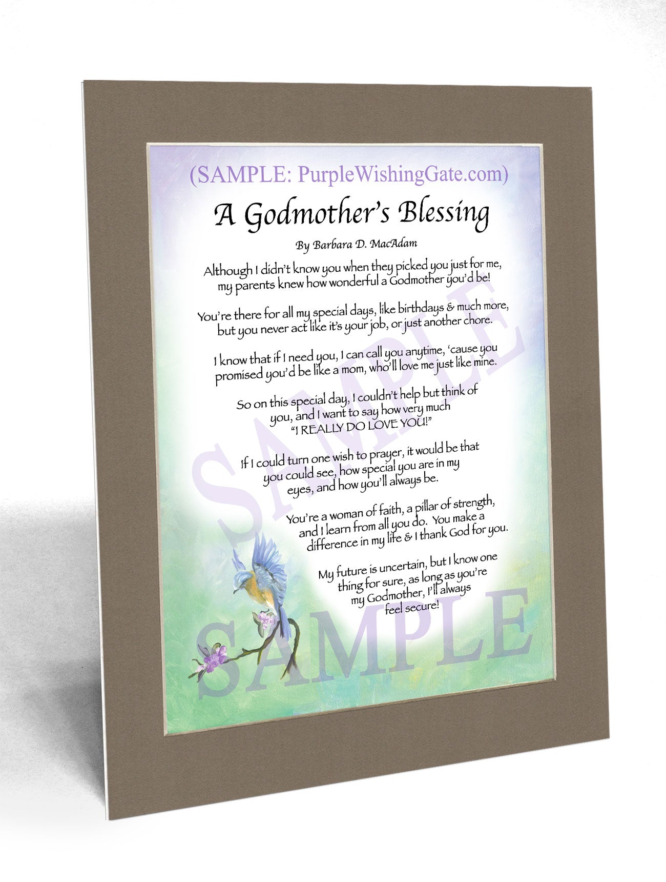 A Godmother's Blessing - Gifts for Godmother - PurpleWishingGate.com