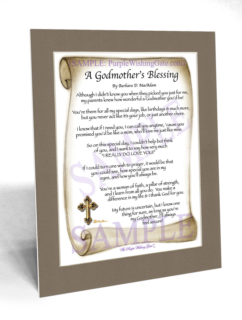 A Godmother's Blessing - Gifts for Godmother - PurpleWishingGate.com