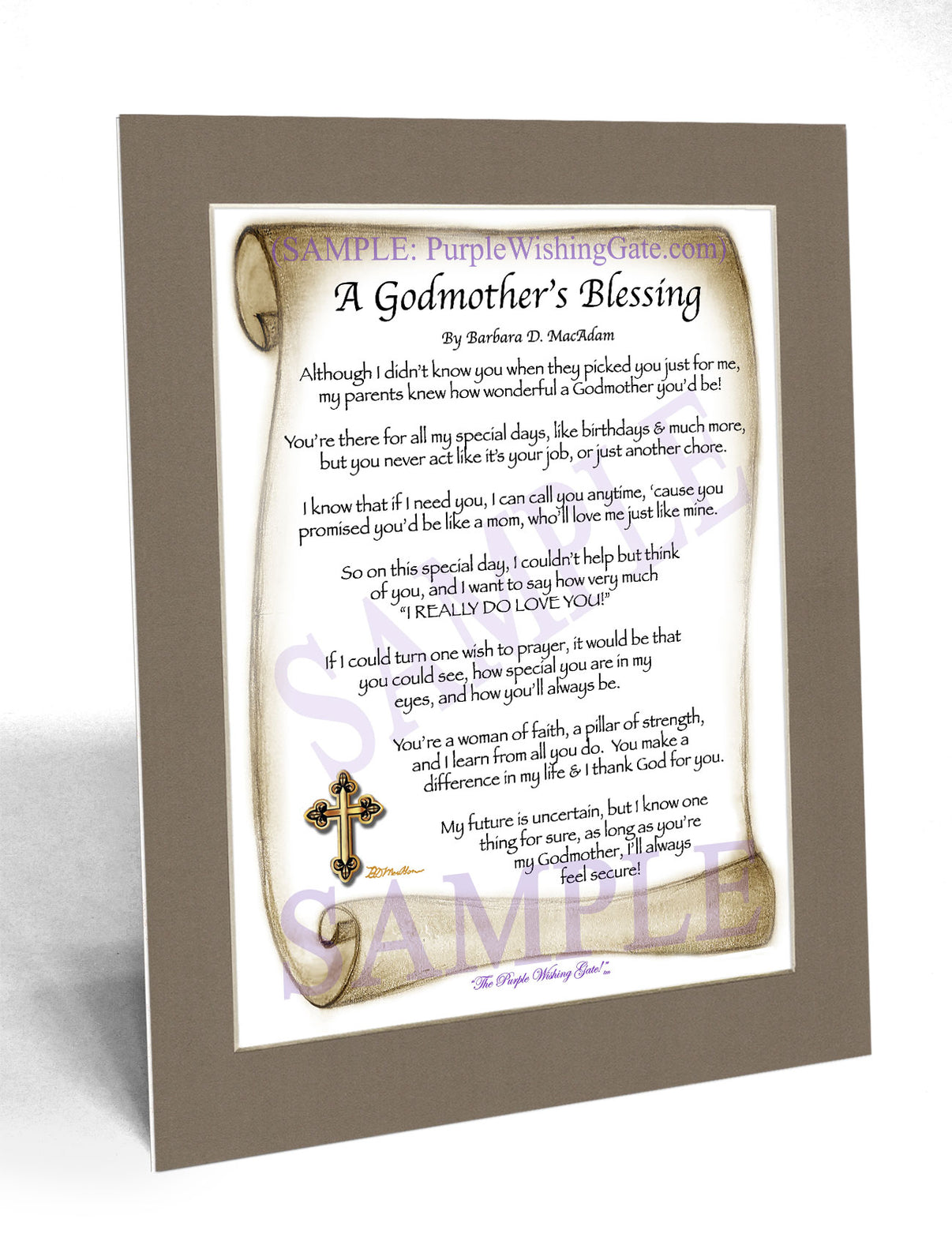 A Godmother's Blessing - Gifts for Godmother - PurpleWishingGate.com
