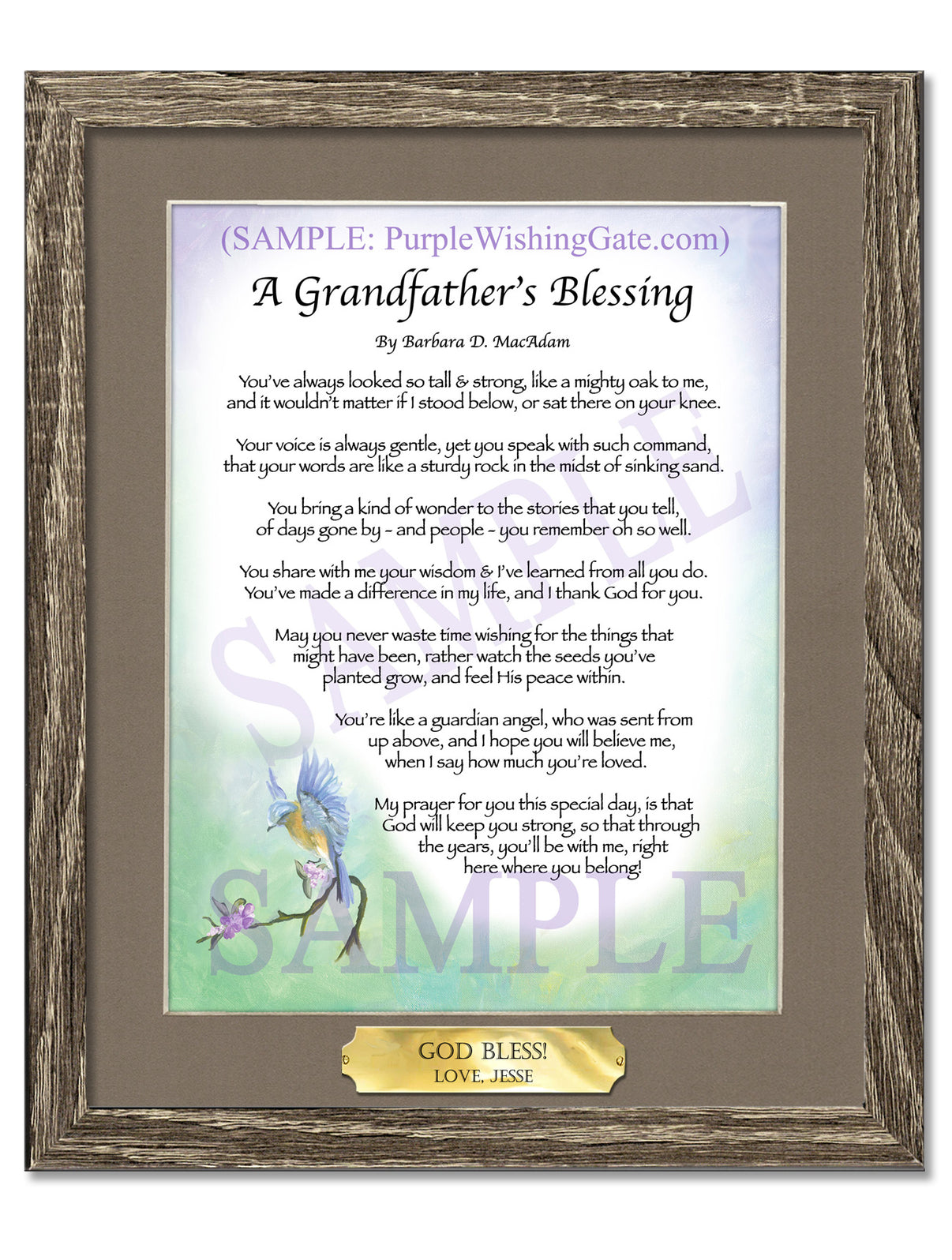 A Grandfather's Blessing - Grandfather's Gift - PurpleWishingGate.com