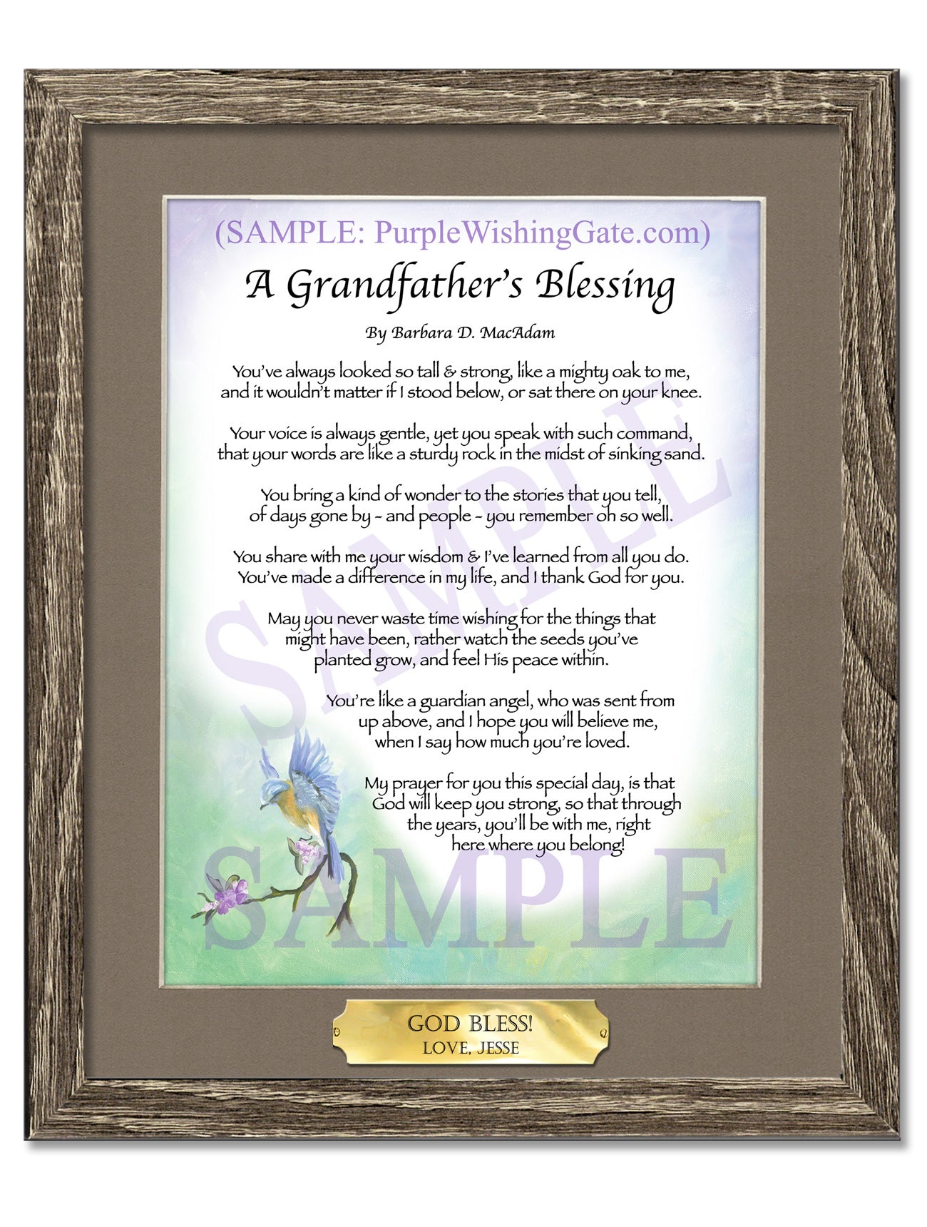 A Grandfather's Blessing - Grandfather's Gift - PurpleWishingGate.com
