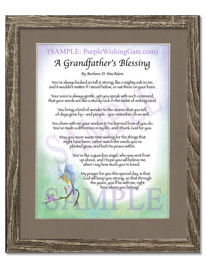 A Grandfather's Blessing - Grandfather's Gift - PurpleWishingGate.com