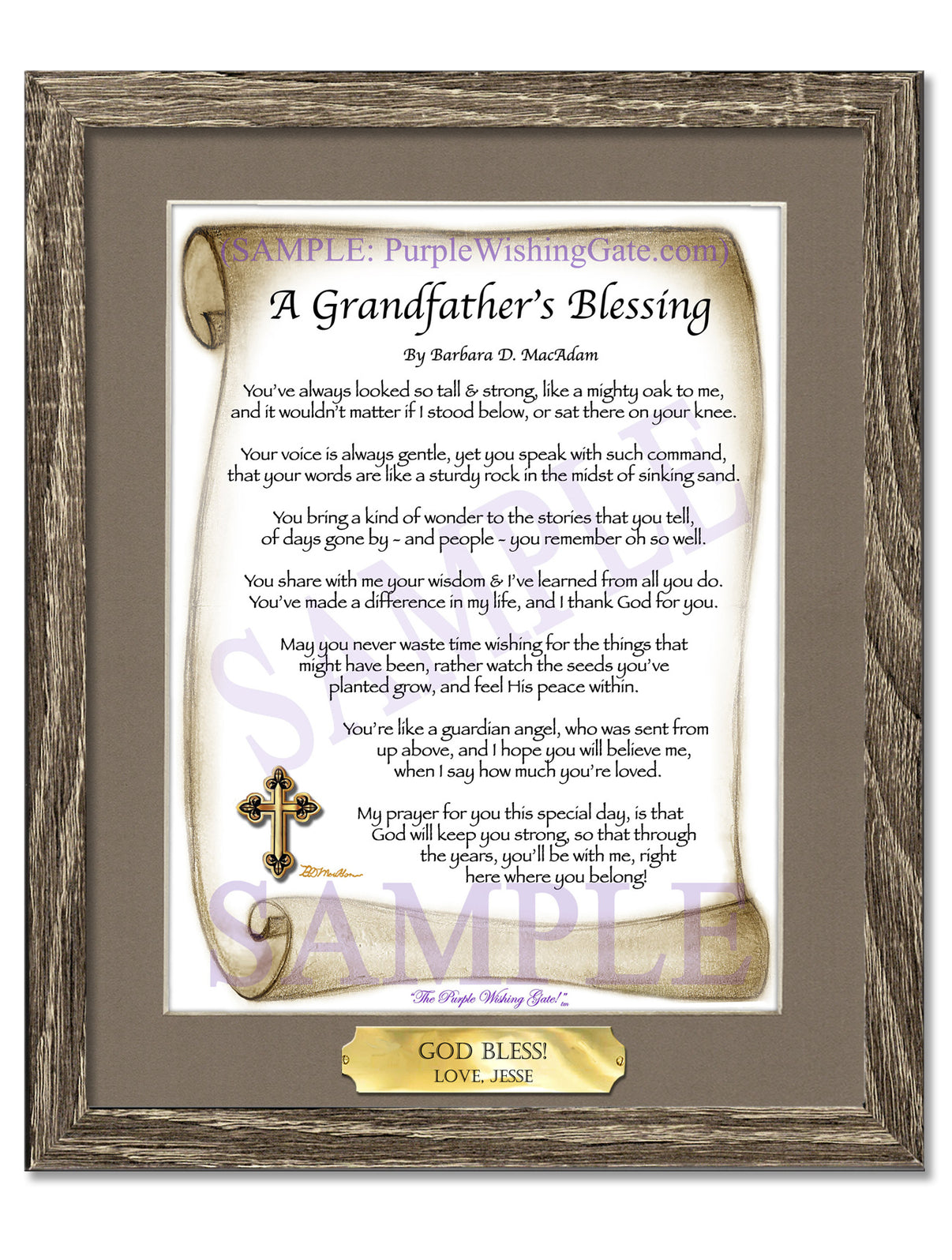 A Grandfather's Blessing - Grandfather's Gift - PurpleWishingGate.com