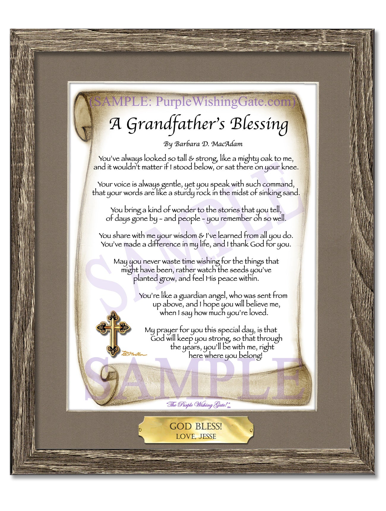 A Grandfather's Blessing - Grandfather's Gift - PurpleWishingGate.com