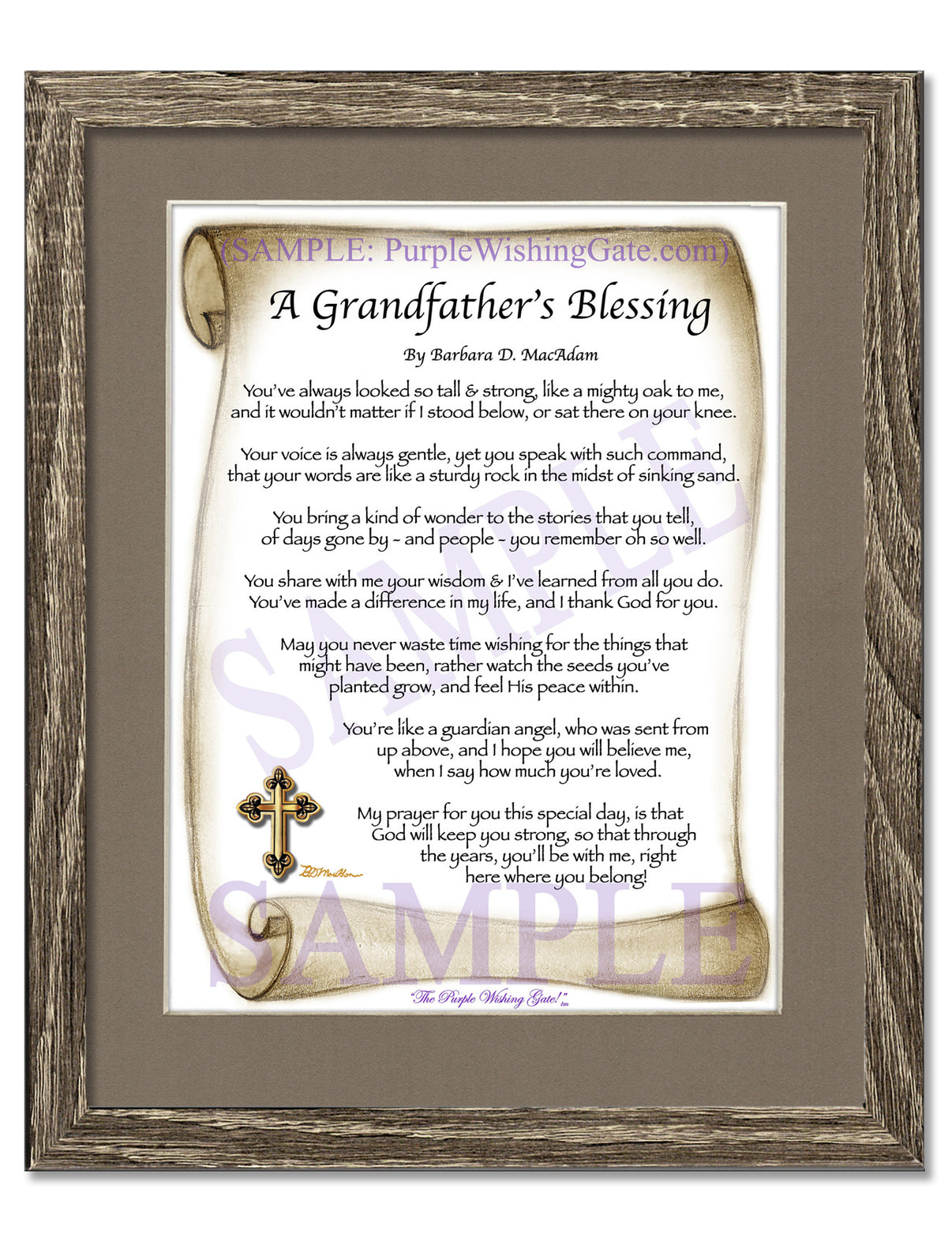A Grandfather's Blessing - Grandfather's Gift - PurpleWishingGate.com